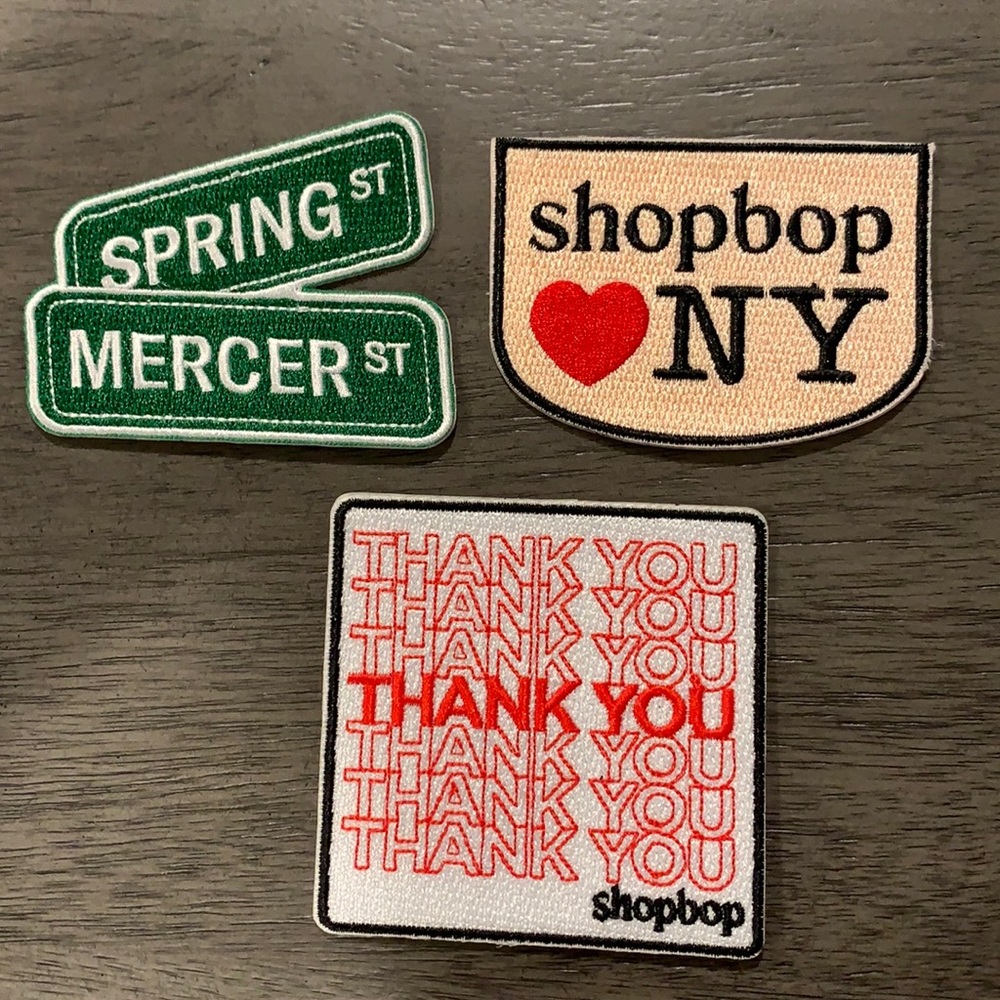 Rare SCL x Shopbop 3 pack of patches